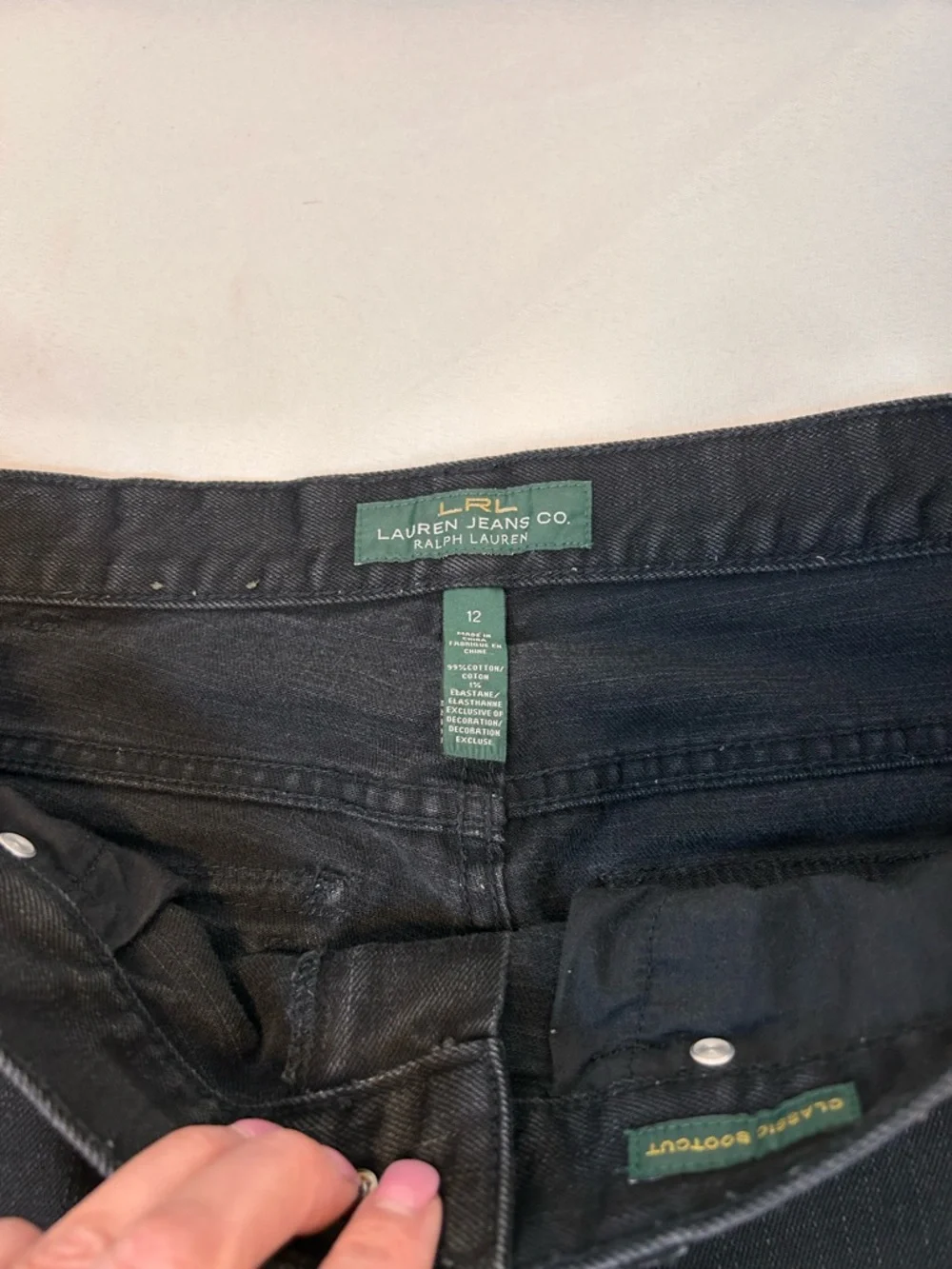 Lauren‎ Jeans Co. Ralph Lauren Classic Bootcut Jeans Black Women’s Size 12